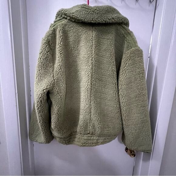 Free People Joplin Cozy Jacket in Sweet Pistachio Size Large - Picture 7 of 10